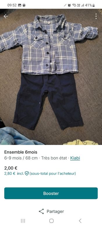 Ensembles bebe 6mois 