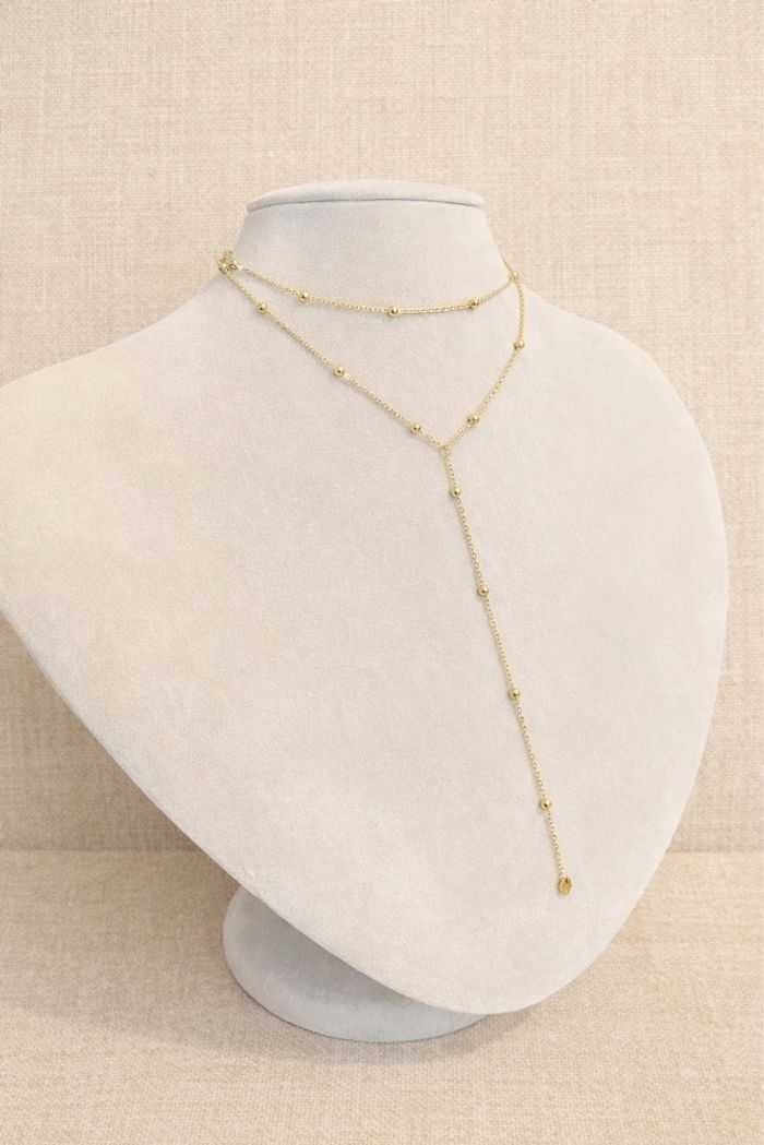 Collier 100% inoxydable doré - photo numéro 3