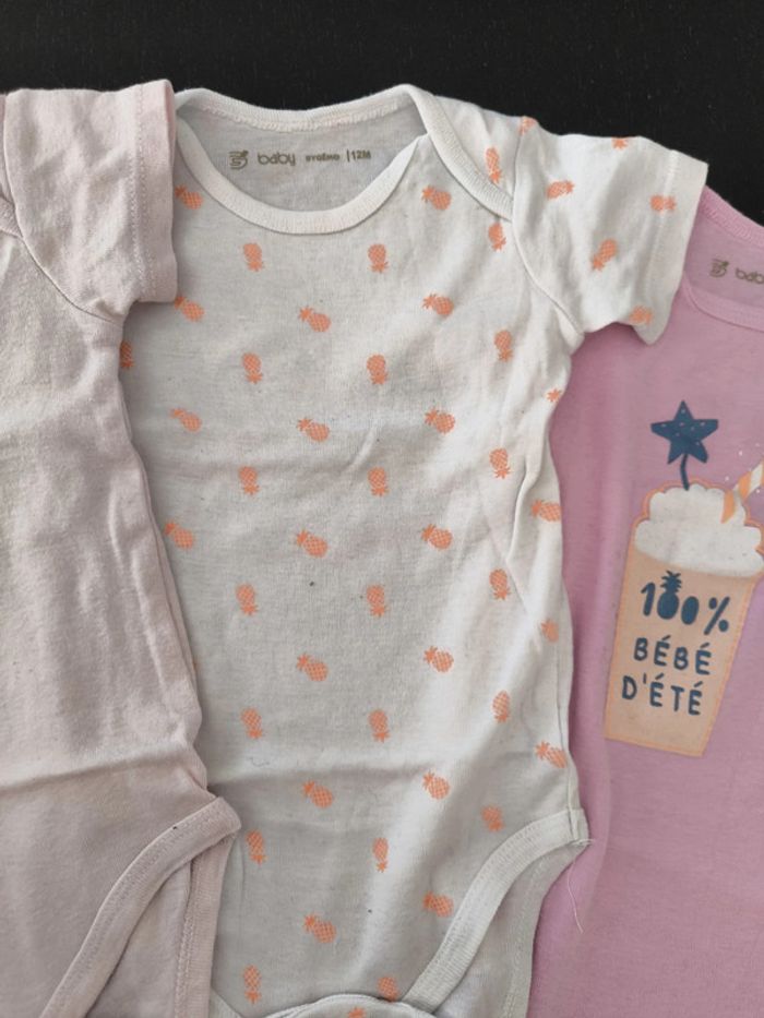 Lot de bodies manches courtes 12 mois - photo numéro 6
