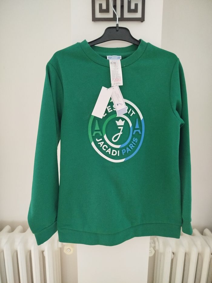 Sweat vert garçon 12 ans Jacadi neuf