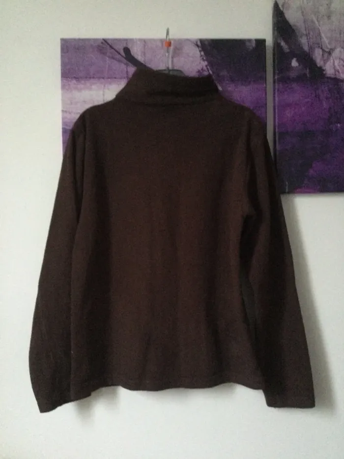 Polaire marron zippé 12 ans - photo numéro 4