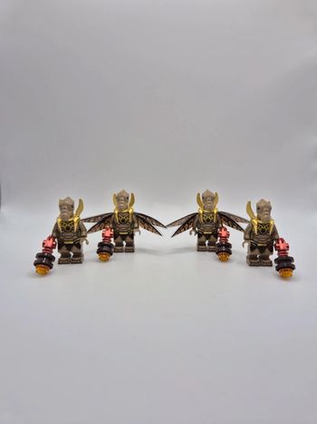 Figurines type lego custom 4 soldats Geonosian star wars
