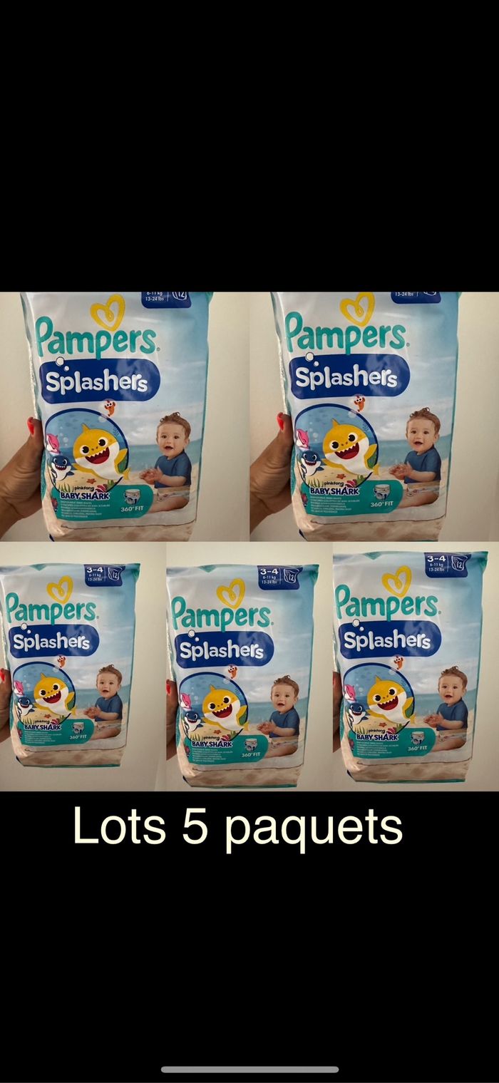 Pampers splashers 5 paquets NEUFS