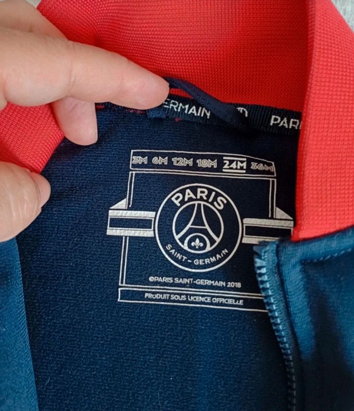 Veste survêtement PSG 2 ans - photo numéro 3