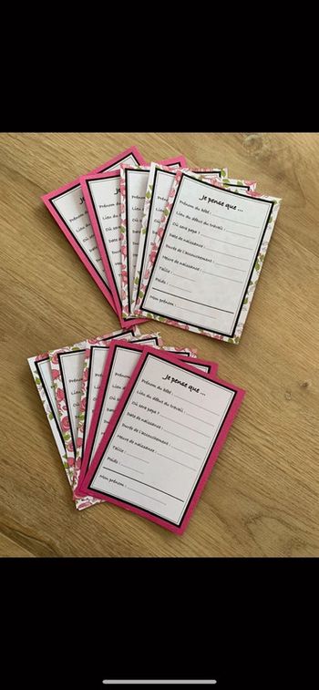Cartes pronostiques babyshower