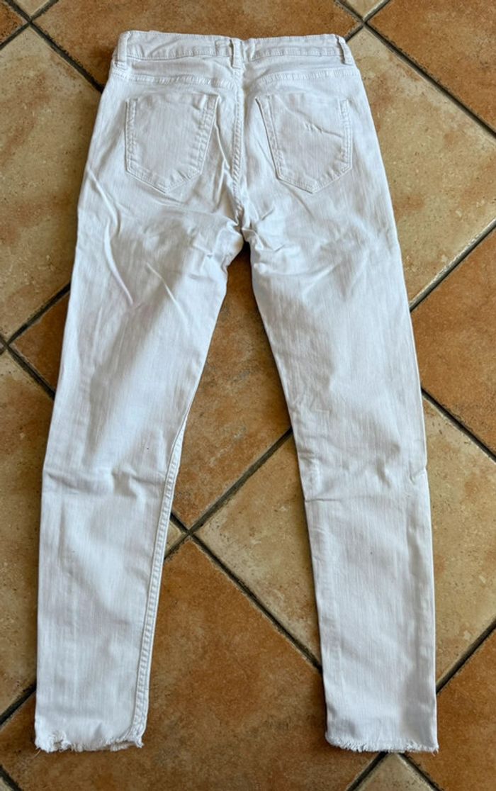 Jeans trous blanc pimkie taille 36 - photo numéro 2