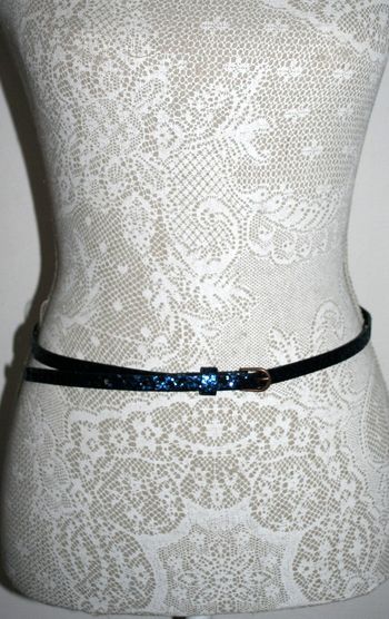 Ceinture pailletée bleu 95cm