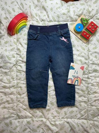 Jean bleu doublé mes petits cailloux 24 mois