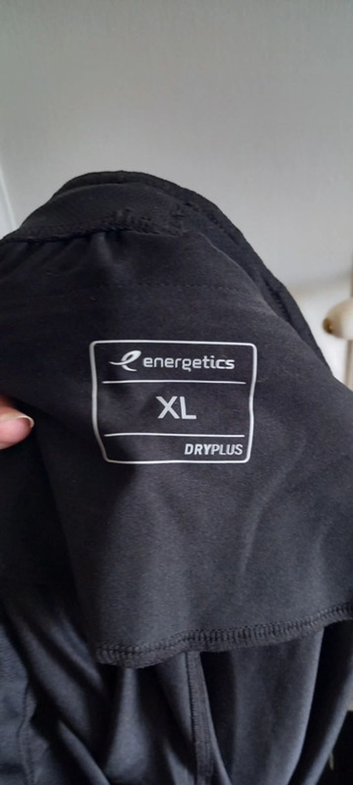 Legging de course noir XL réglable à la taille energetics - photo numéro 5