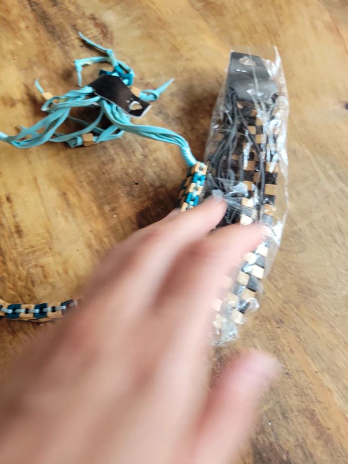 Lot collier perles Ras de cou large - photo numéro 4