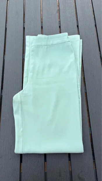 Pantalon tailleur large vert clair menthe gémo taille M femme