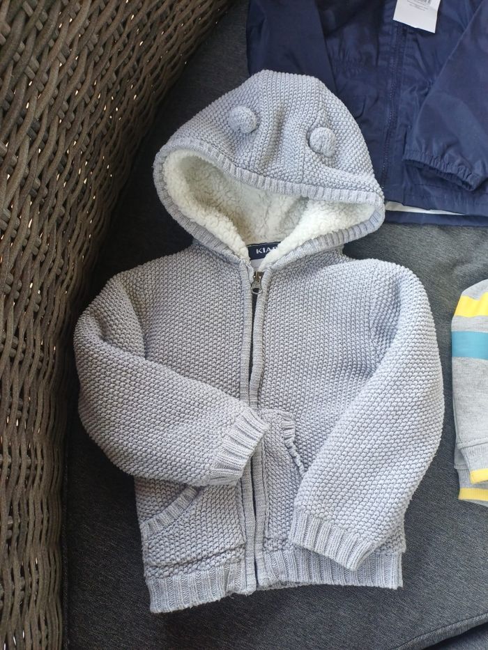 Lot de sweat, gilet, parka 2ans garçon neuf - photo numéro 3