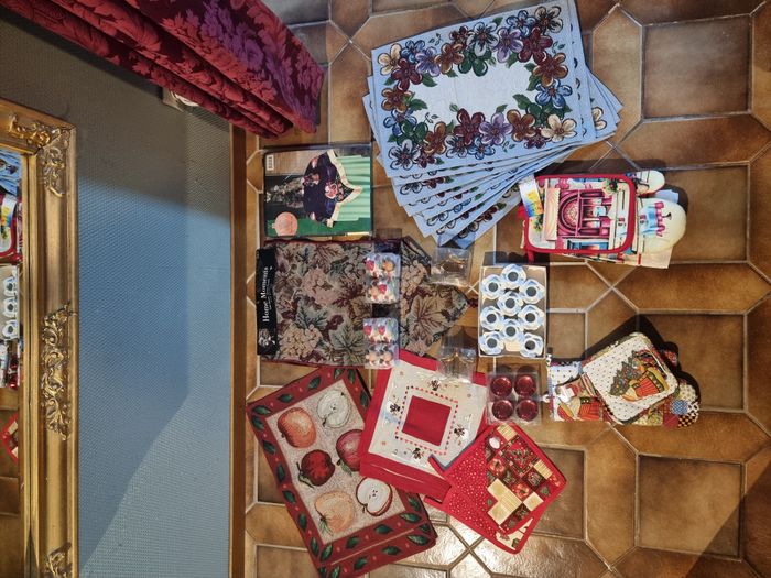 Lot de décorations de table pour noël
