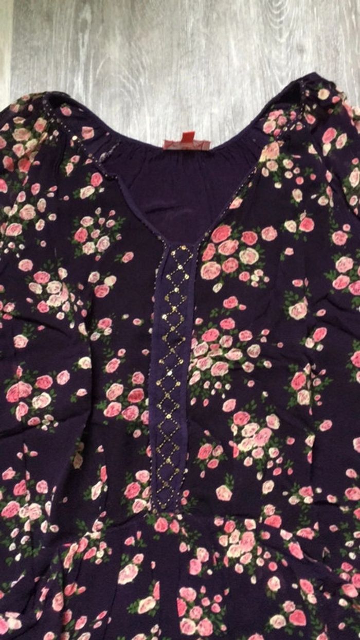 Robe tunique fleurie - photo numéro 2