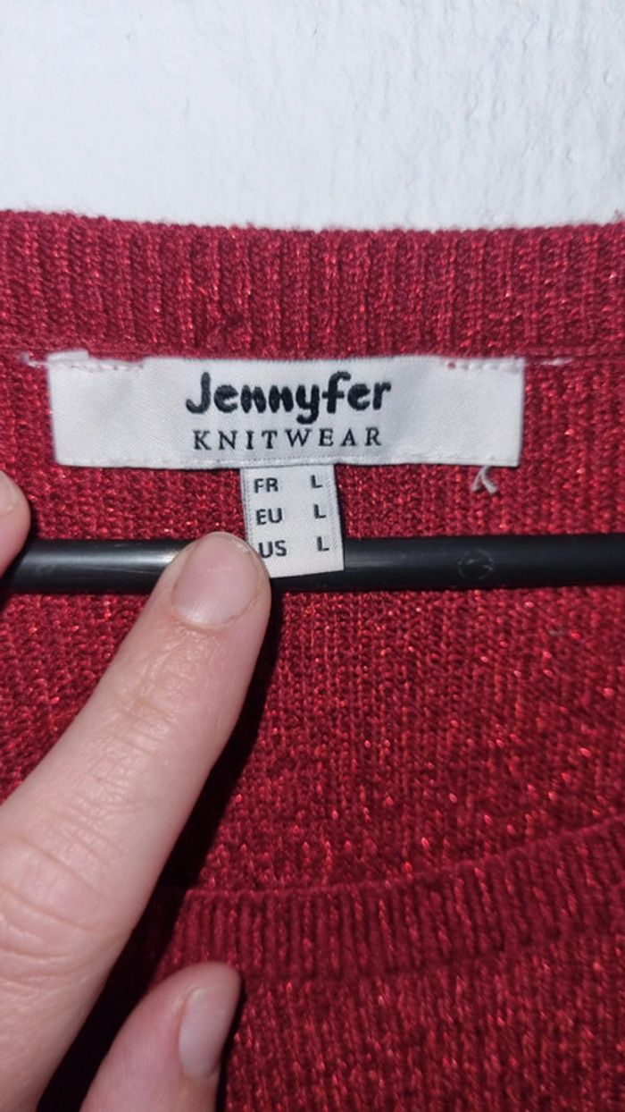 Pull paillette epaule dénudée - photo numéro 6
