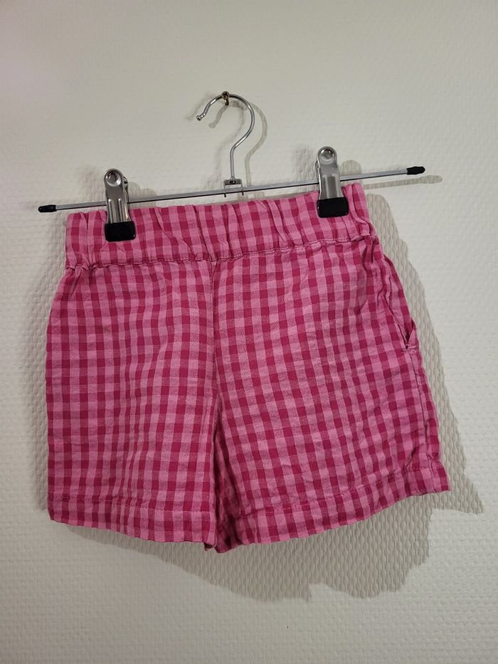 Short rose a carreaux - photo numéro 2
