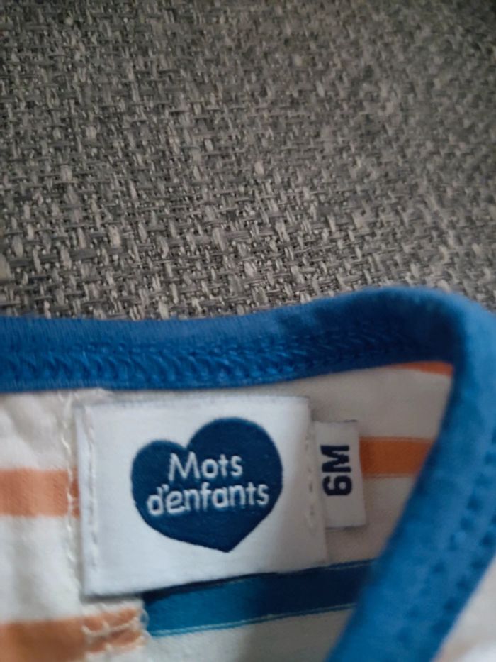 Lot de 2 tee-shirts taille 6 mois - photo numéro 5