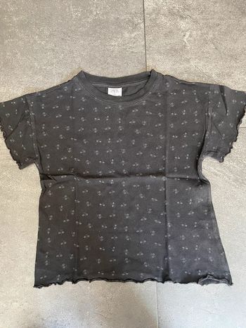T-shirt noir Zara 7 ans
