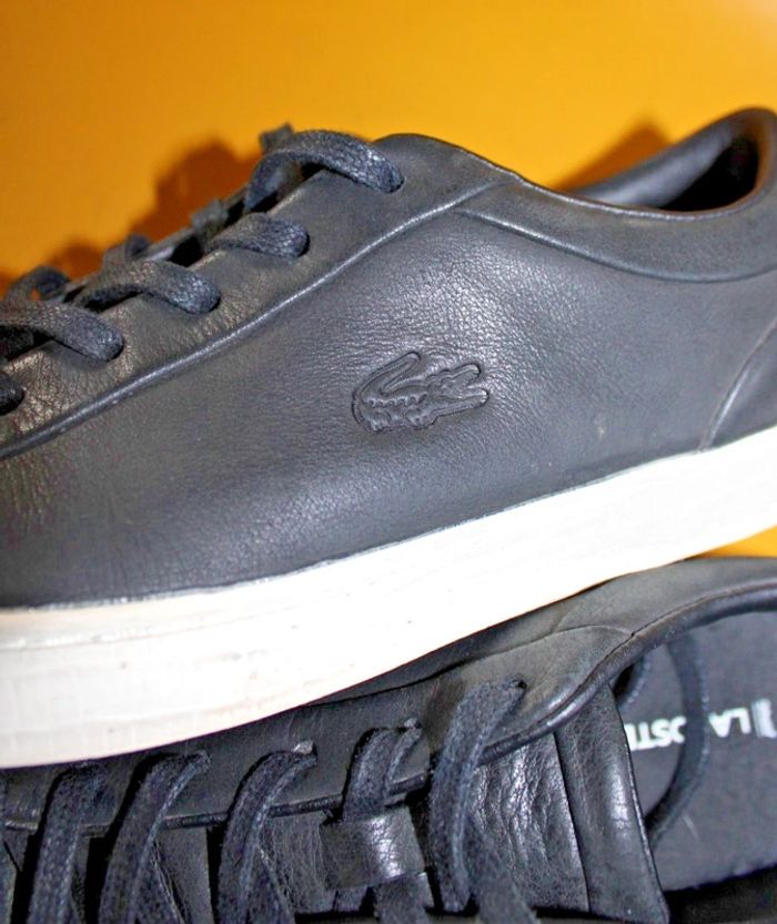baskets sneakers pour femme de la marque Lacoste pointure 37  couleur noir - photo numéro 2