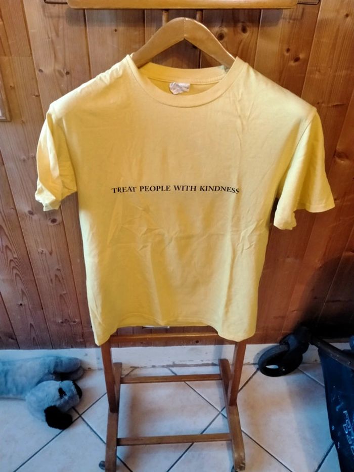 T-shirt jaune Gildan Taille M - photo numéro 2