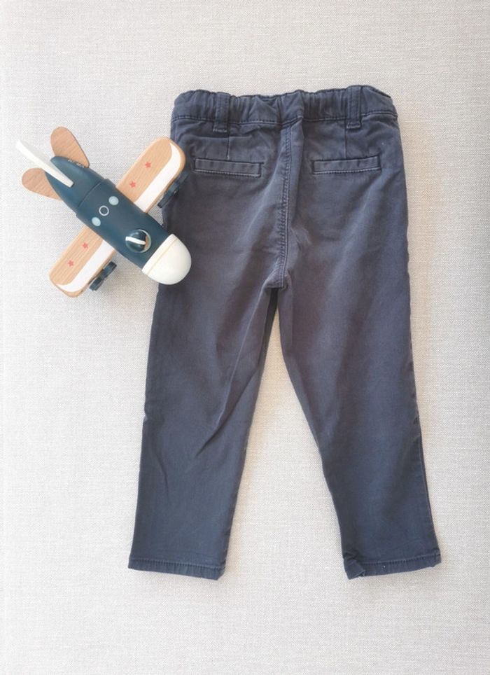 🌼Obaïbi 23M pantalon chino👖 bleu marine parfait rentrée ou cérémonie 🎒💒 - photo numéro 4