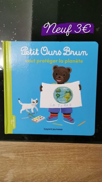 Livre petit ours brun veux protéger la planète
