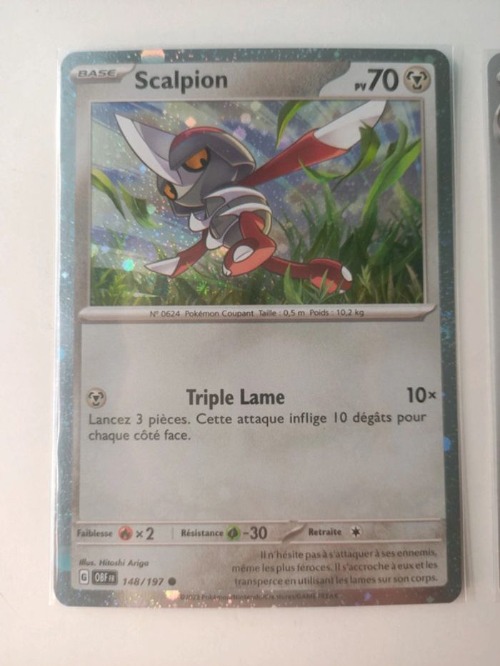 Lot de 3 cartes promo fable nébuleuse scalpereur (scalpion, scalproie et scalpereur) - photo numéro 4