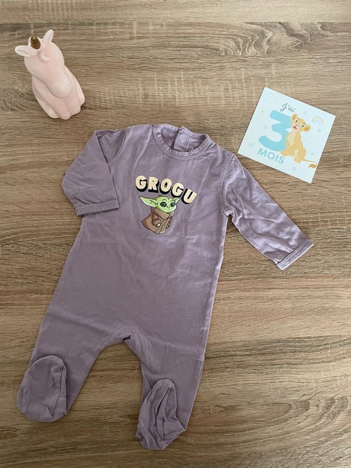 Pyjama coton Grogu 3 mois