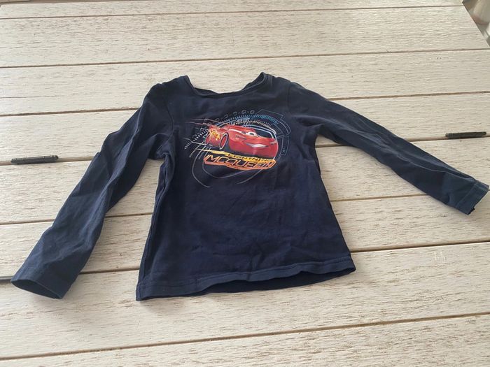 Polo t-shirt manche longue tricot de peau Disney Cars