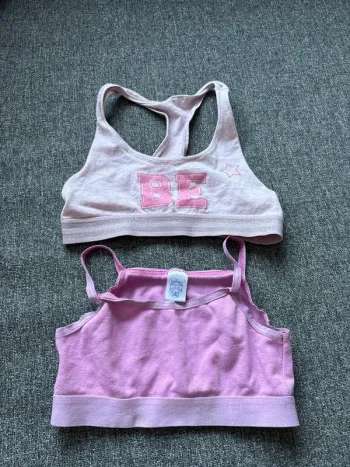 Lot de 2 brassières fille 8/10 ans