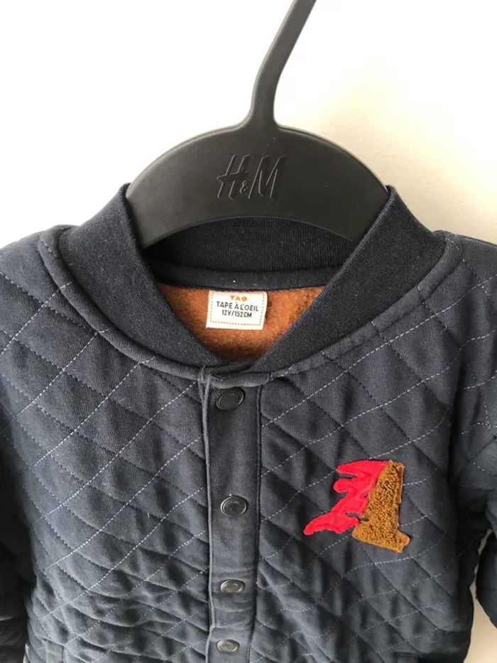 Veste/Bombers marine Taille 12ans - photo numéro 4