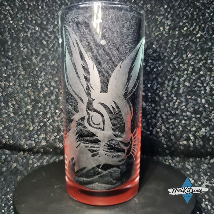 Gravure sur verre haut Lapin