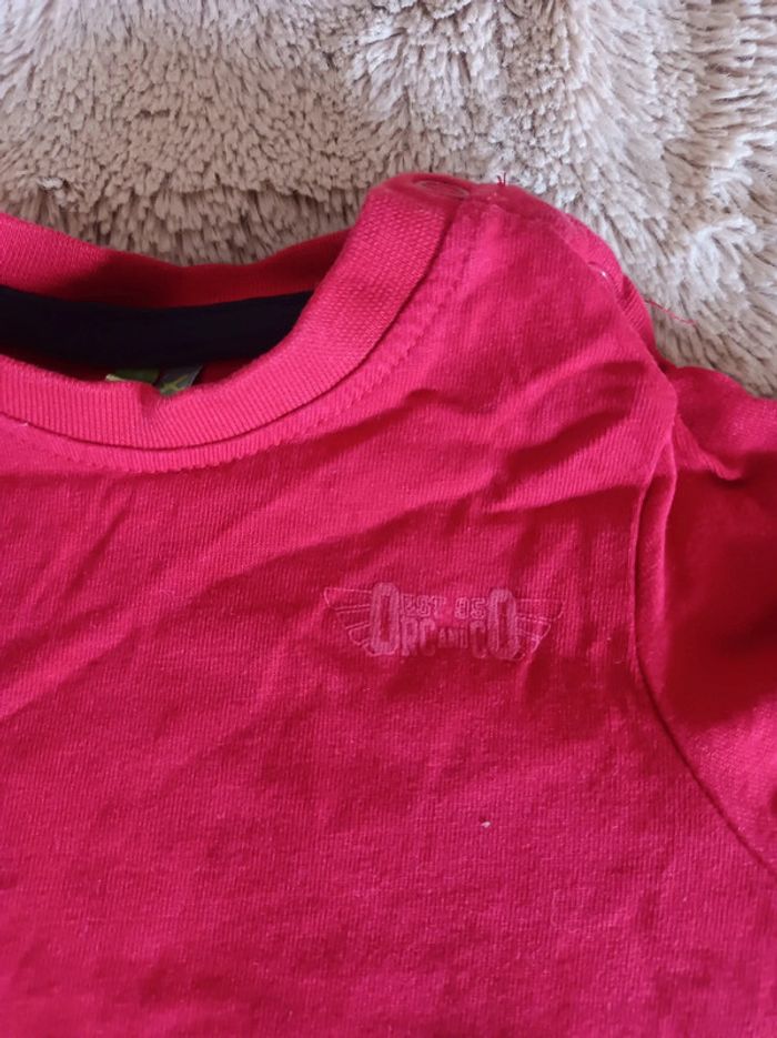 Tee shirt manches courtes rouge - photo numéro 2