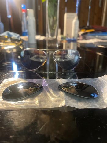Ray ban argentées miroir aviator collector