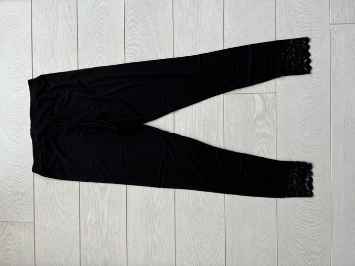 Legging Mosquitos noir et dentelle aux chevilles - photo numéro 3
