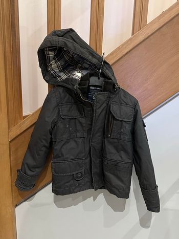 Manteau mi saison Teddy smith avec capuche amovible taille 4 ans très bon état