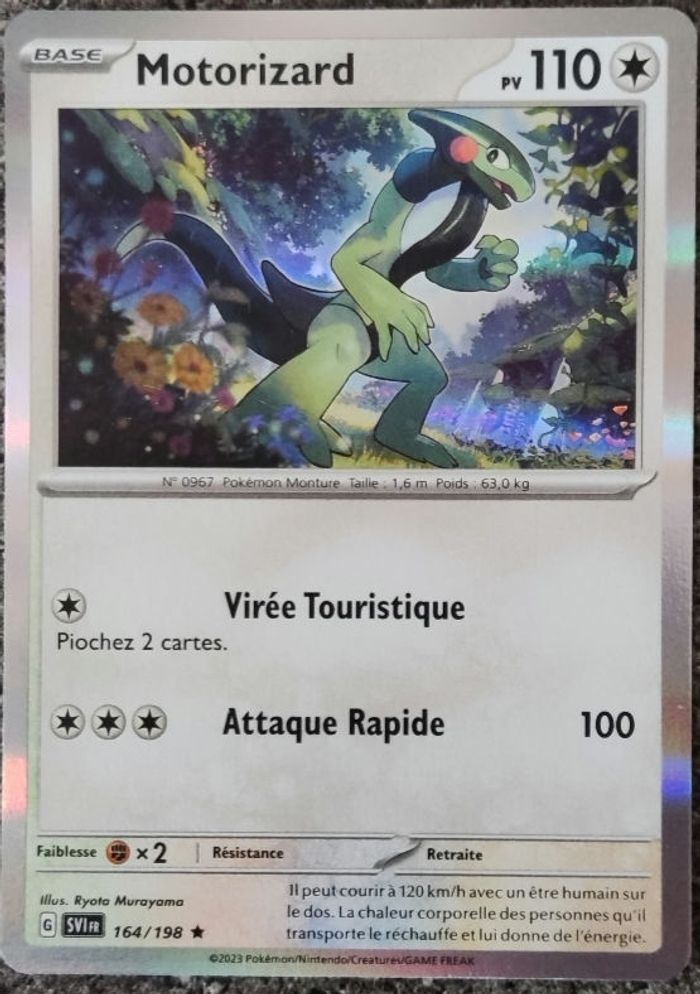 Carte Pokémon Motorizard Holographique