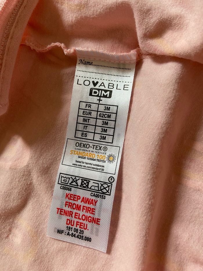 Pyjama DIM 3 mois - photo numéro 4