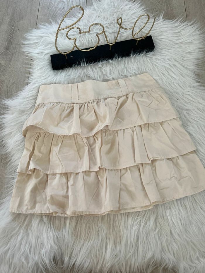 Très belle jupe de chez camaïeu crème 🥰 taille 36 100% coton - photo numéro 4