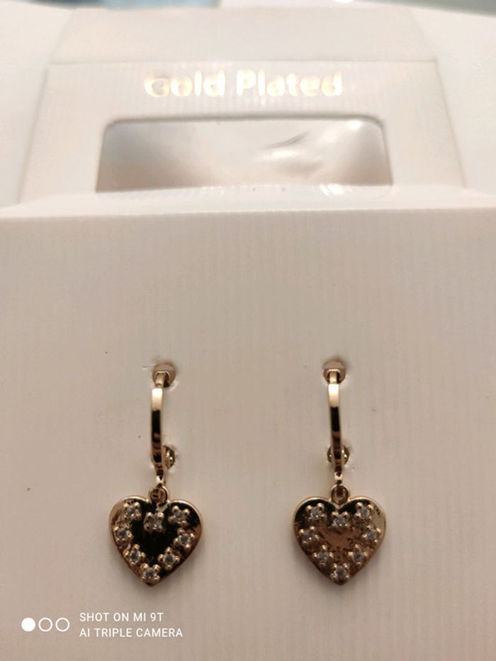 Boucles d'oreilles coeur - photo numéro 2