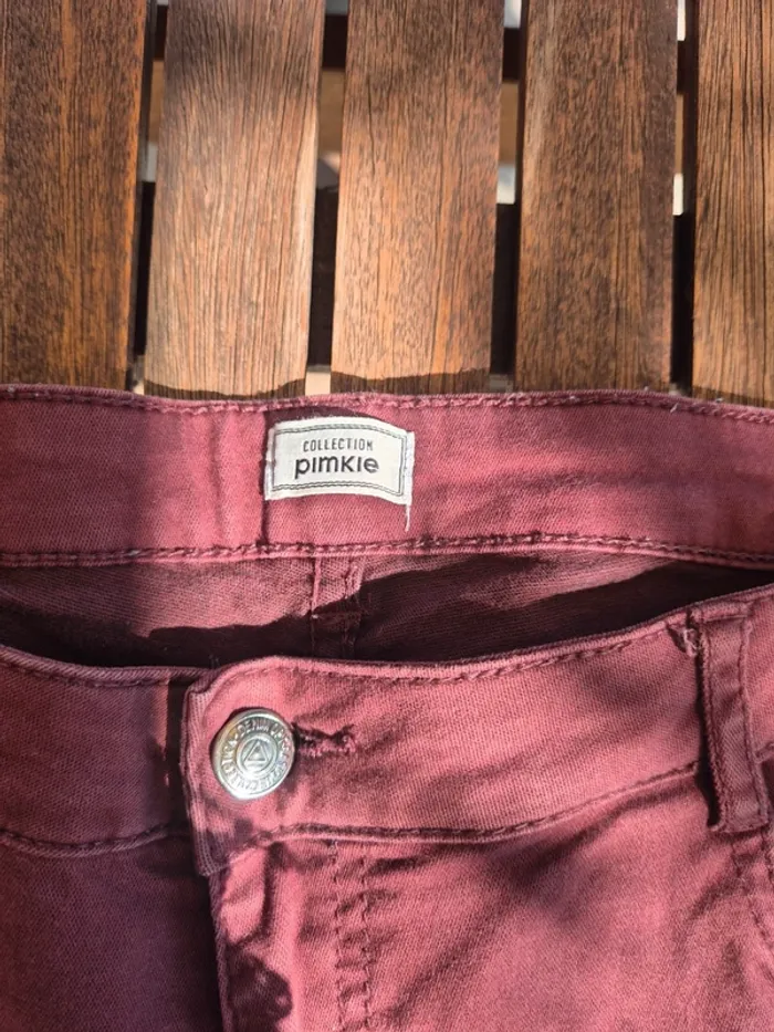 Jean Skinny Bordeaux Pimkie T.42 - photo numéro 6