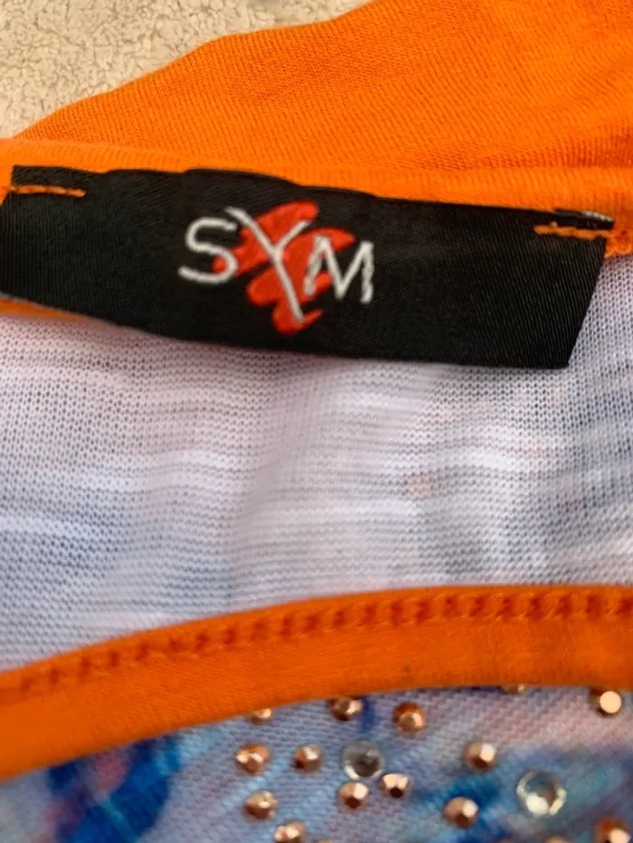 TEE shirt vintage sym taille 44 manches courtes - photo numéro 9