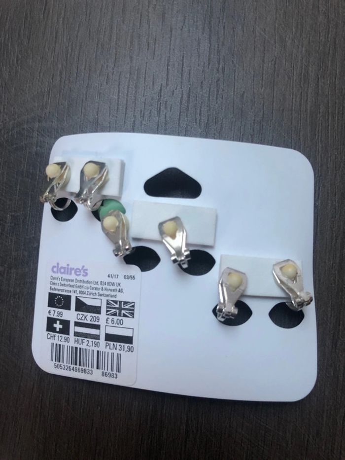 Boucles d’oreilles clip claire ´s neuves roses 🌹 - photo numéro 2