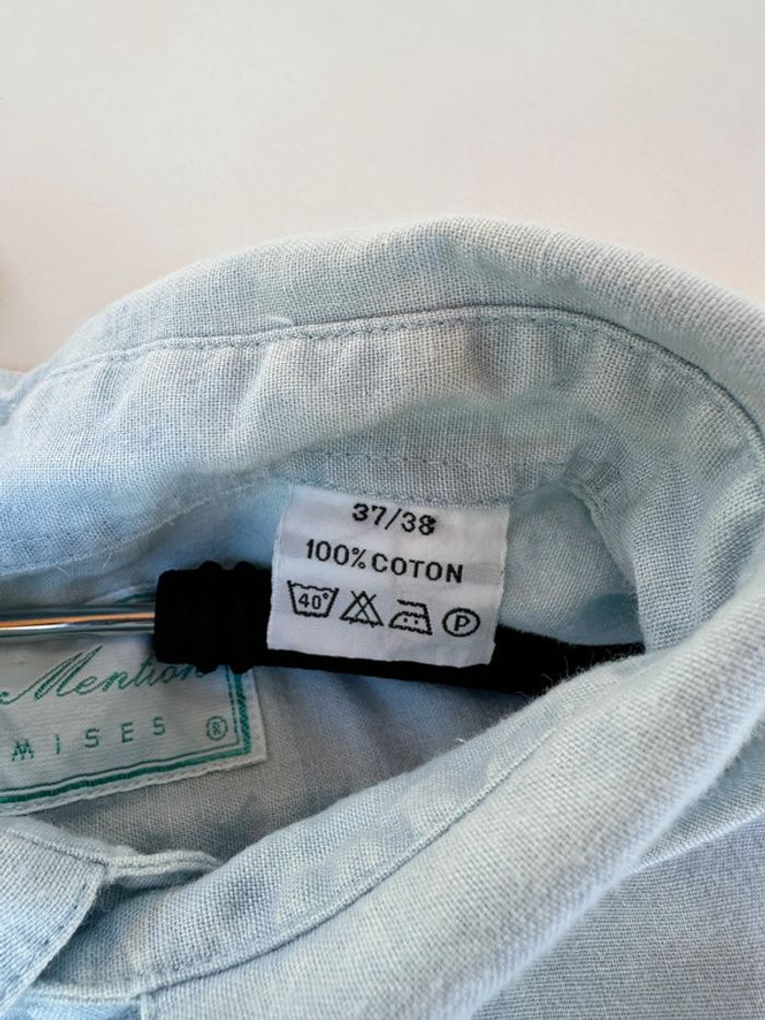 Chemise Avec Mention vintage taille 37/38 délavé - photo numéro 10