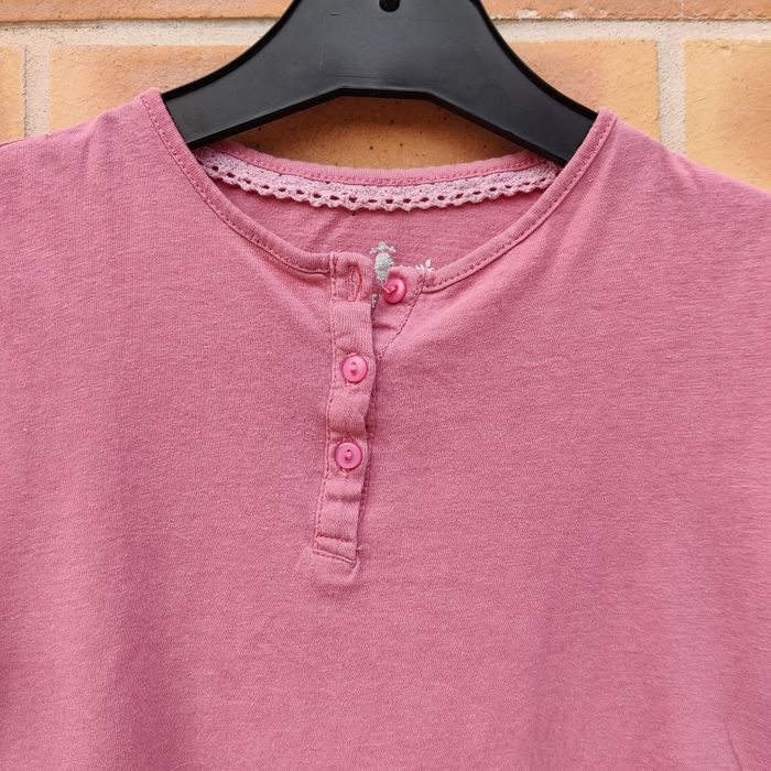 T-shirt fille 8 ans vieux rose en bon état CFK - photo numéro 2