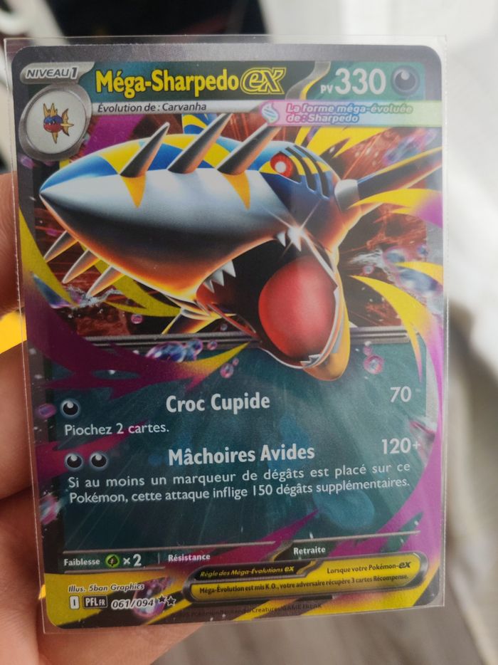 Carte pokémon méga Sharpedo ex 061/094