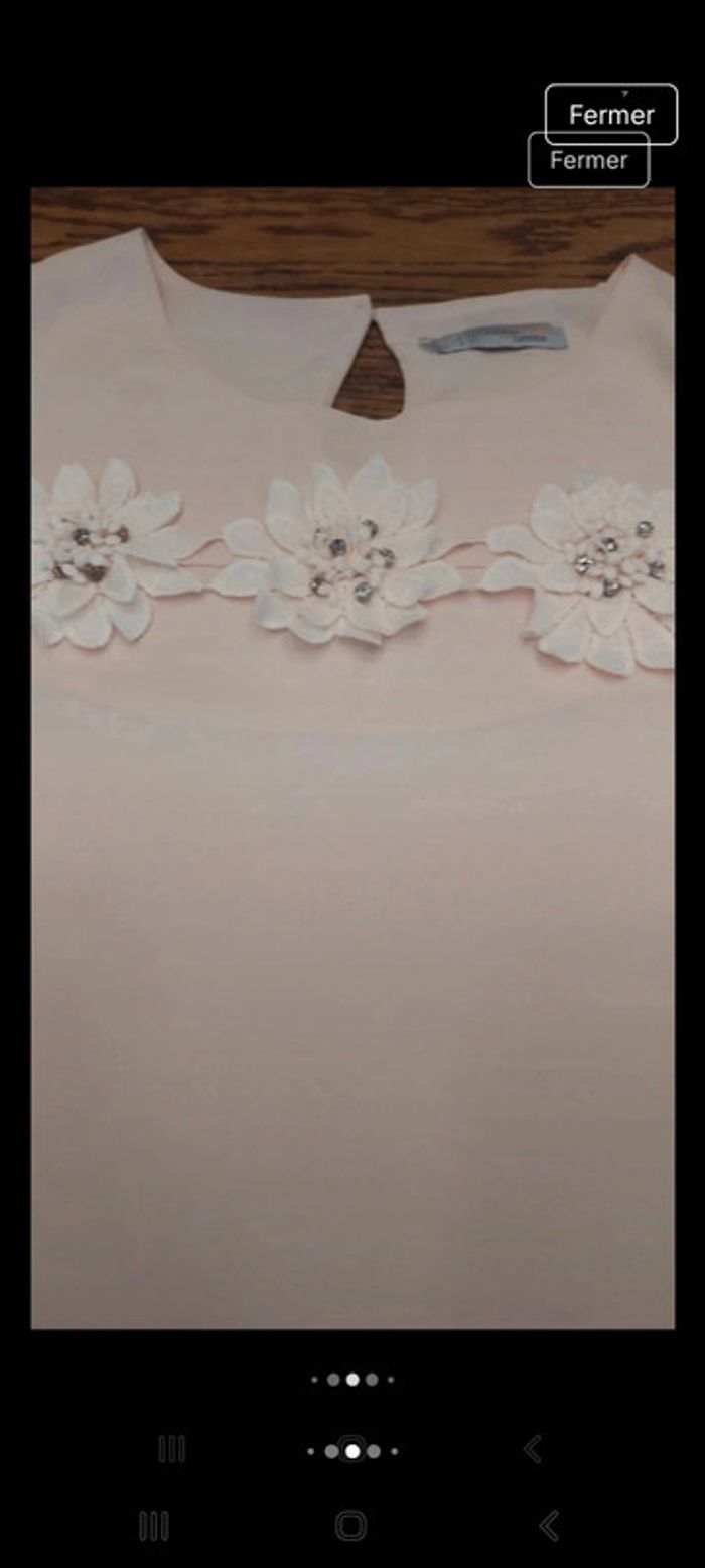 Blouse rose Quinze heure trente Paris taille S - photo numéro 12