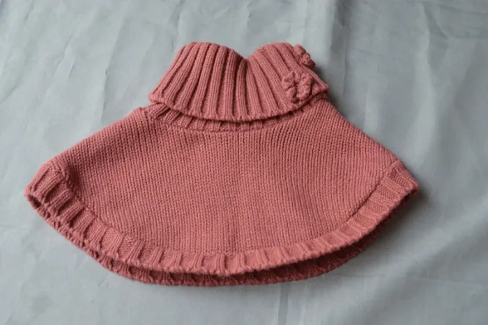 Vertbaudet Cape Laine Corail Bébé Fille 6-9 mois