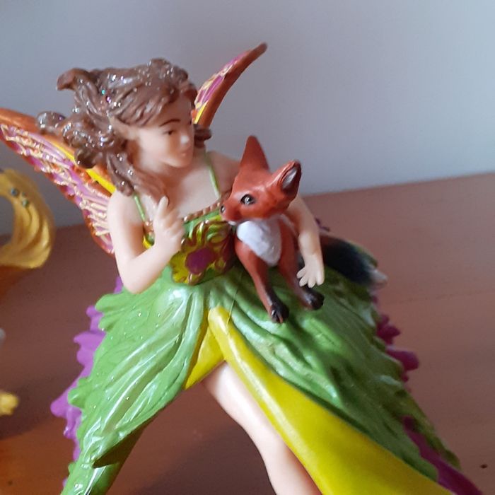Papo: Figurine Elfe avec Petit Renard +Licorne