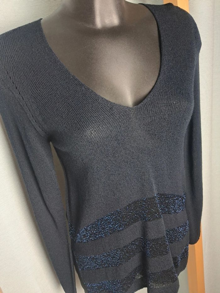 Liu Jo pull fin marine T.38/40 neuf - photo numéro 3